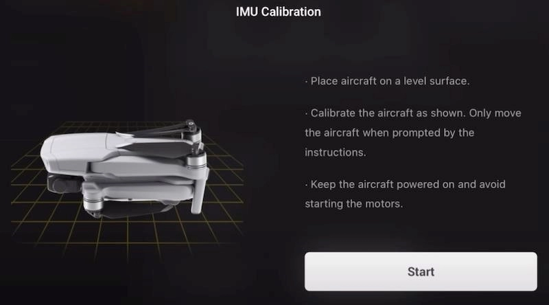 Калибровка Mavic Air 2 IMU